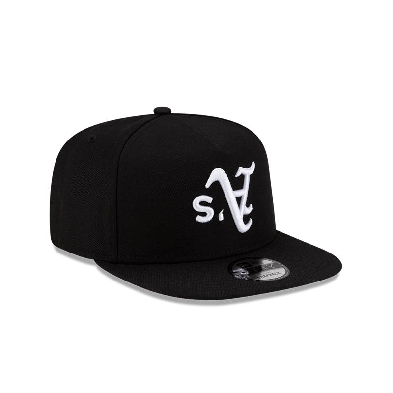 GORRA 9FIFTY MLB OAKLAND ATHLETICS UPSIDE DOWN NEGRO - 2
