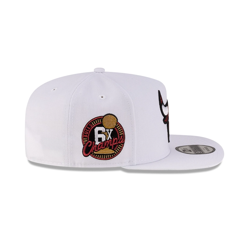 GORRA 9FIFTY NBA CHICAGO BULLS CHAMPS BLANCO - 5