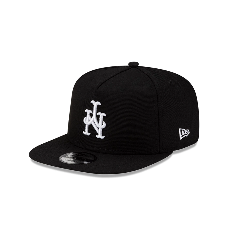 GORRA 9FIFTY MLB NEW YORK METS UPSIDE DOWN NEGRO - 1