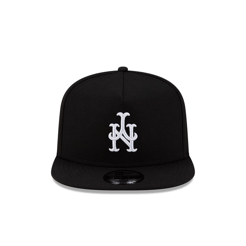 GORRA 9FIFTY MLB NEW YORK METS UPSIDE DOWN NEGRO - 3