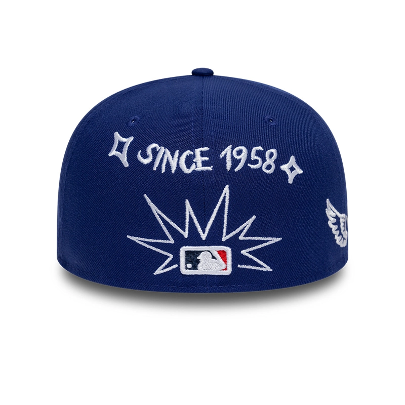 GORRA 59FIFTY MLB LOS ANGELES DODGERS SCRIBBLE NEGRO - 6