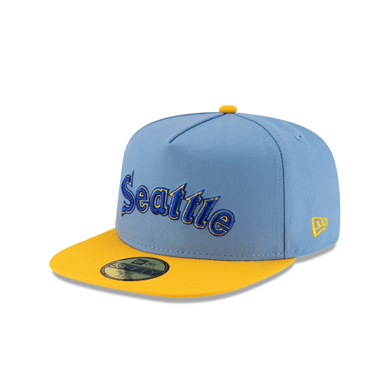 GORRA 59FIFTY MLB SEATTLE MARINERS SKY BLUE CELESTE - 2