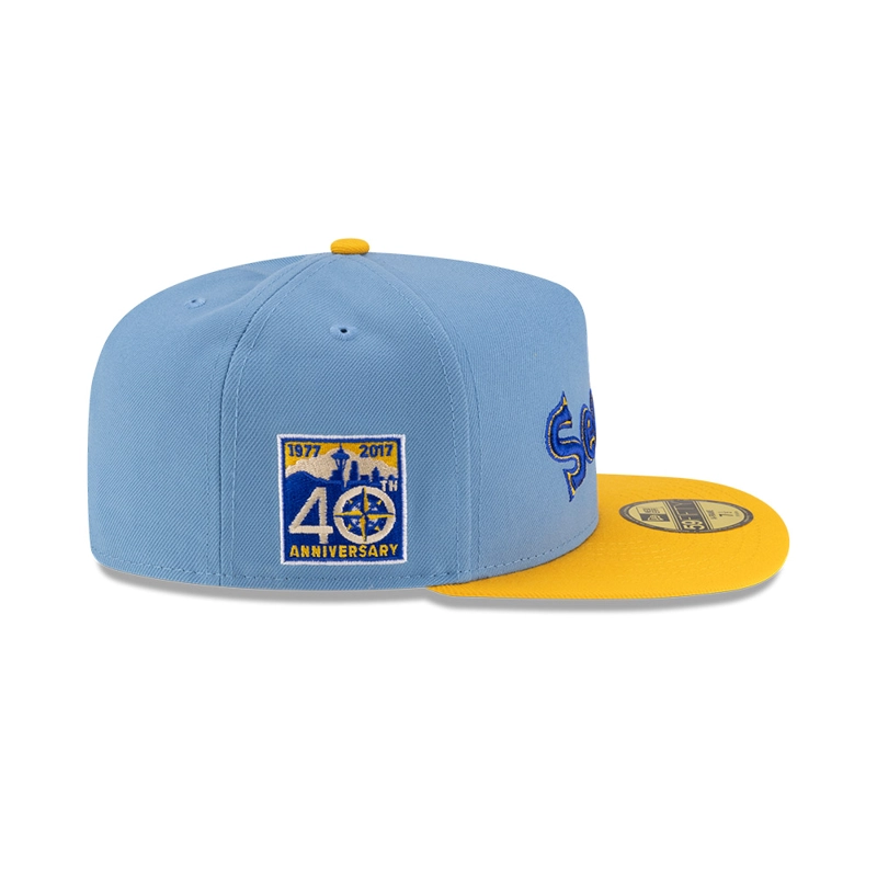 GORRA 59FIFTY MLB SEATTLE MARINERS SKY BLUE CELESTE - 5