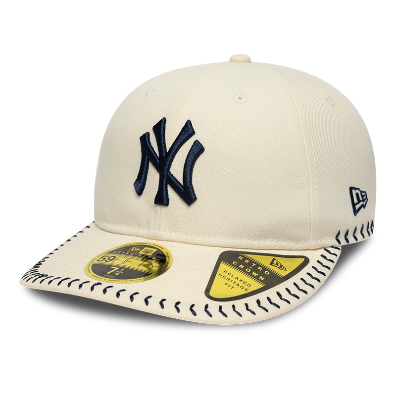 GORRA 59FIFTY MLB NEW YORK YANKEES BB STITCH BEIGE - 1