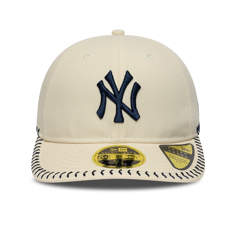 GORRA 59FIFTY MLB NEW YORK YANKEES BB STITCH BEIGE - 2