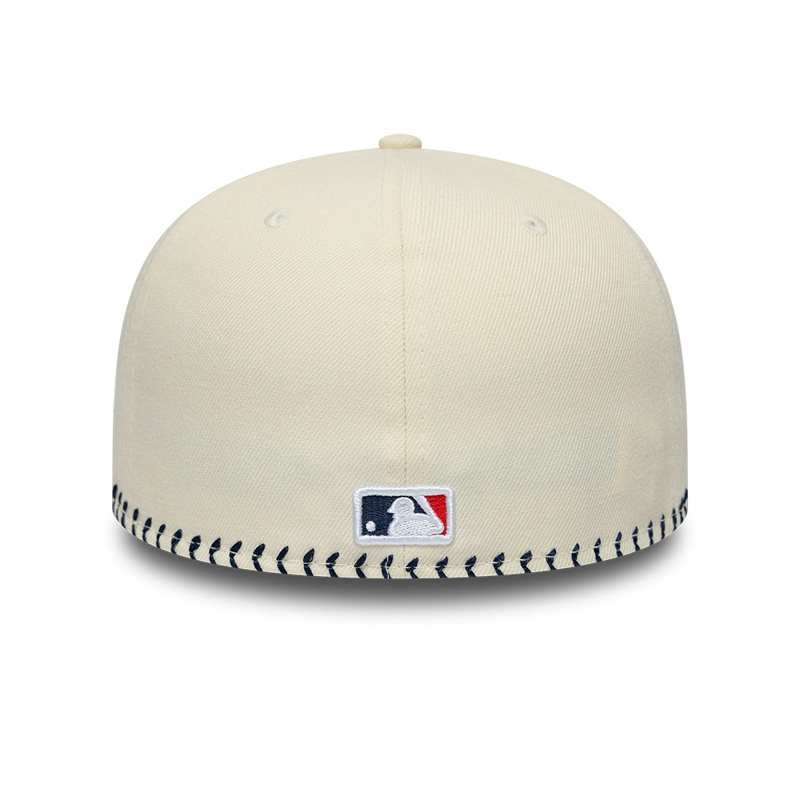 GORRA 59FIFTY MLB NEW YORK YANKEES BB STITCH BEIGE - 6