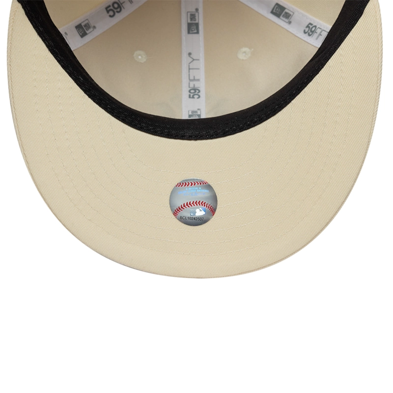 GORRA 59FIFTY MLB NEW YORK YANKEES BB STITCH BEIGE - 7