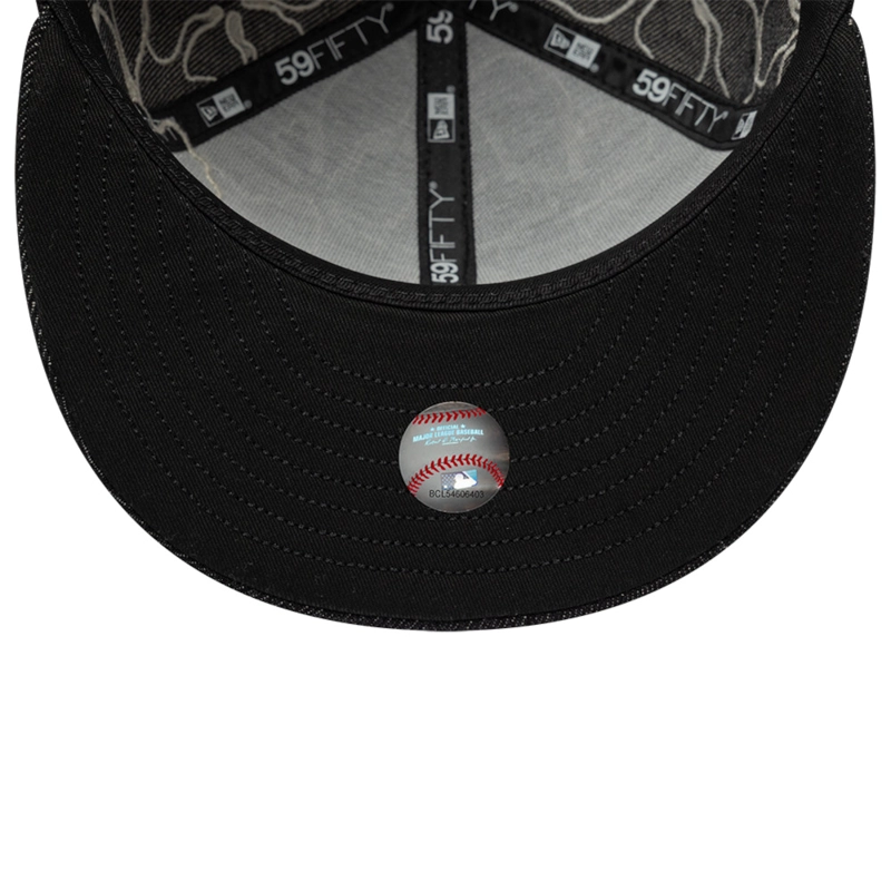 GORRA 59FIFTY MLB CHICAGO WHITE SOX FLORAL DENIM NEGRO - 7