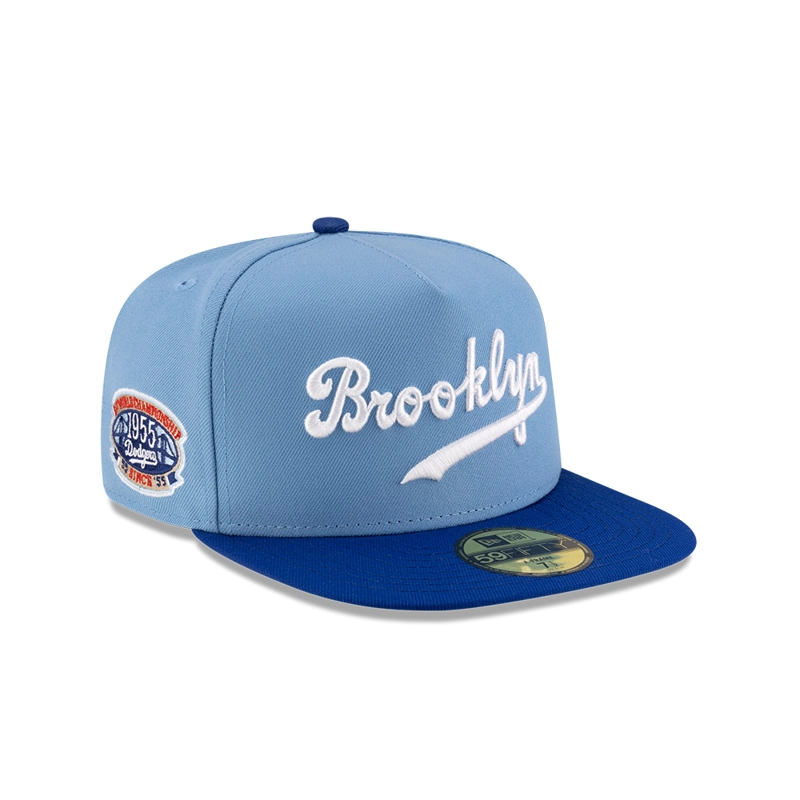 GORRA 59FIFTY MLB BROOKLYN DODGERS SKY BLUE CELESTE - 1