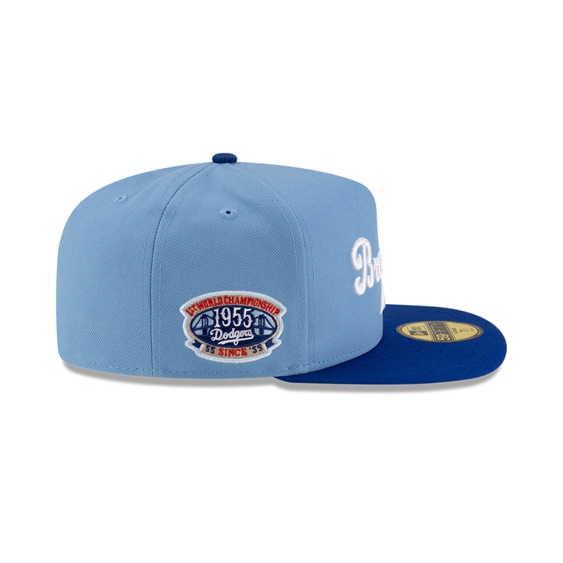 GORRA 59FIFTY MLB BROOKLYN DODGERS SKY BLUE CELESTE - 5