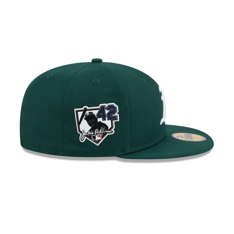 GORRA 59FIFTY MLB OKLA ATHLETICS JACKY ROBINSON DAY VERDE - 4