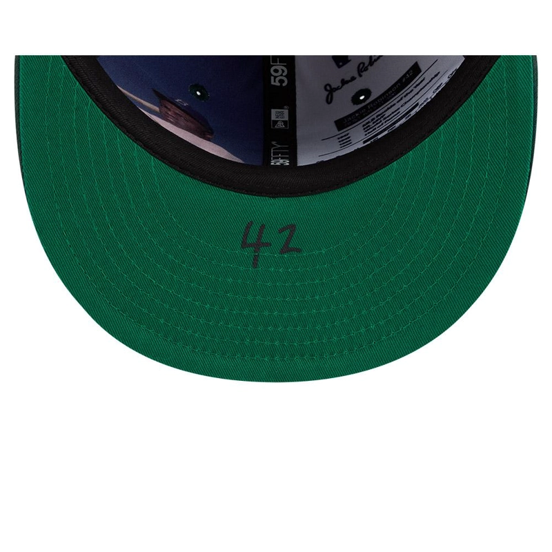 GORRA 59FIFTY MLB OKLA ATHLETICS JACKY ROBINSON DAY VERDE - 7