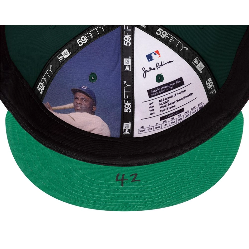 GORRA 59FIFTY MLB OKLA ATHLETICS JACKY ROBINSON DAY VERDE - 8