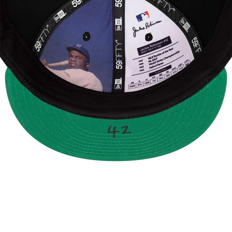 GORRA 59FIFTY MLB CHI WHITE SOX JACKY ROBINSON DAY NEGRO - 8