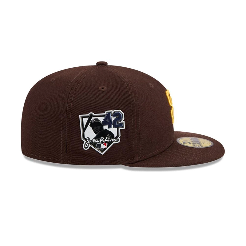 GORRA 59FIFTY MLB S. DIEGO PADRES JACKY ROBINSON DAY MARRON - 5