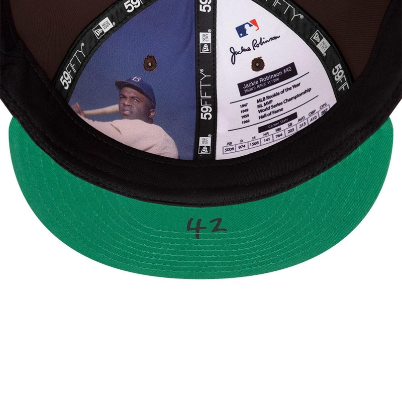 GORRA 59FIFTY MLB S. DIEGO PADRES JACKY ROBINSON DAY MARRON - 8