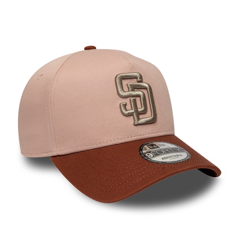 GORRA 9FORTY MLB SAN DIEGO PADRES JAPAN MOCHA MOUSSE CAFE - 2