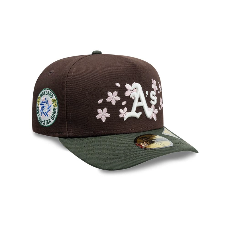 GORRA 59FIFTY MLB OAKLAND ATHLETICS CHERRY BLOSSOM MARRON - 1