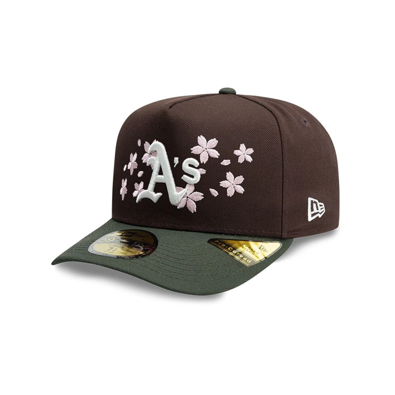 GORRA 59FIFTY MLB OAKLAND ATHLETICS CHERRY BLOSSOM MARRON - 2