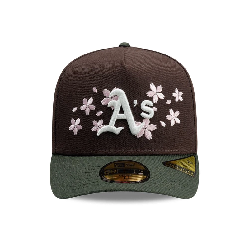 GORRA 59FIFTY MLB OAKLAND ATHLETICS CHERRY BLOSSOM MARRON - 3