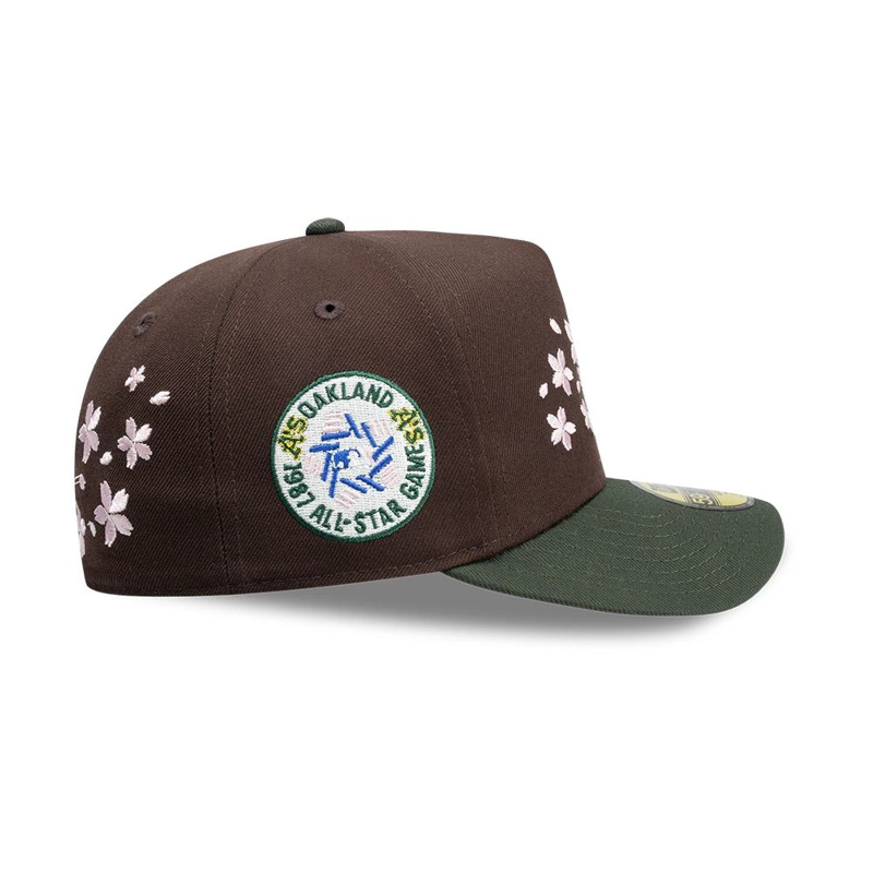 GORRA 59FIFTY MLB OAKLAND ATHLETICS CHERRY BLOSSOM MARRON - 4