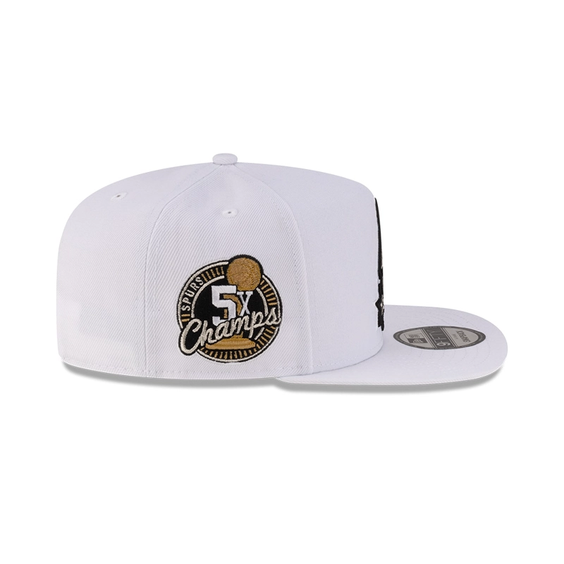 GORRA 9FIFTY NBA SAN ANTONIO SPURS CHAMPS BLANCO - 5