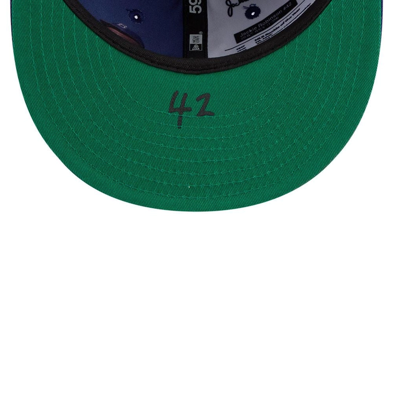 GORRA 59FIFTY MLB BROOKLYN DODGERS JACKY ROBINSON DAY NEGRO - 7
