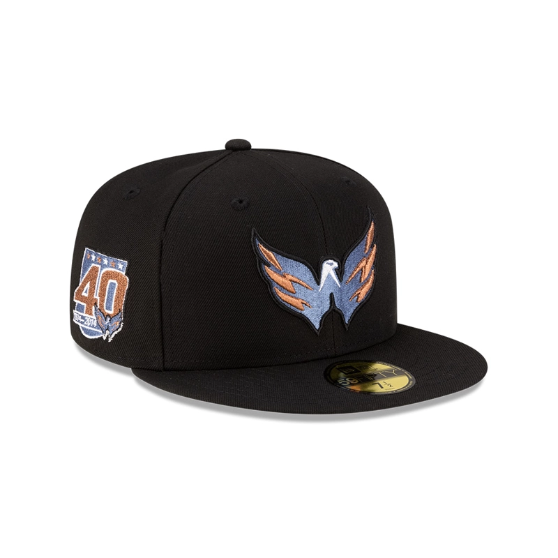 GORRA 59FIFTY NHL WASHINGTON CAPITALS REFRESH NEGRO - 1