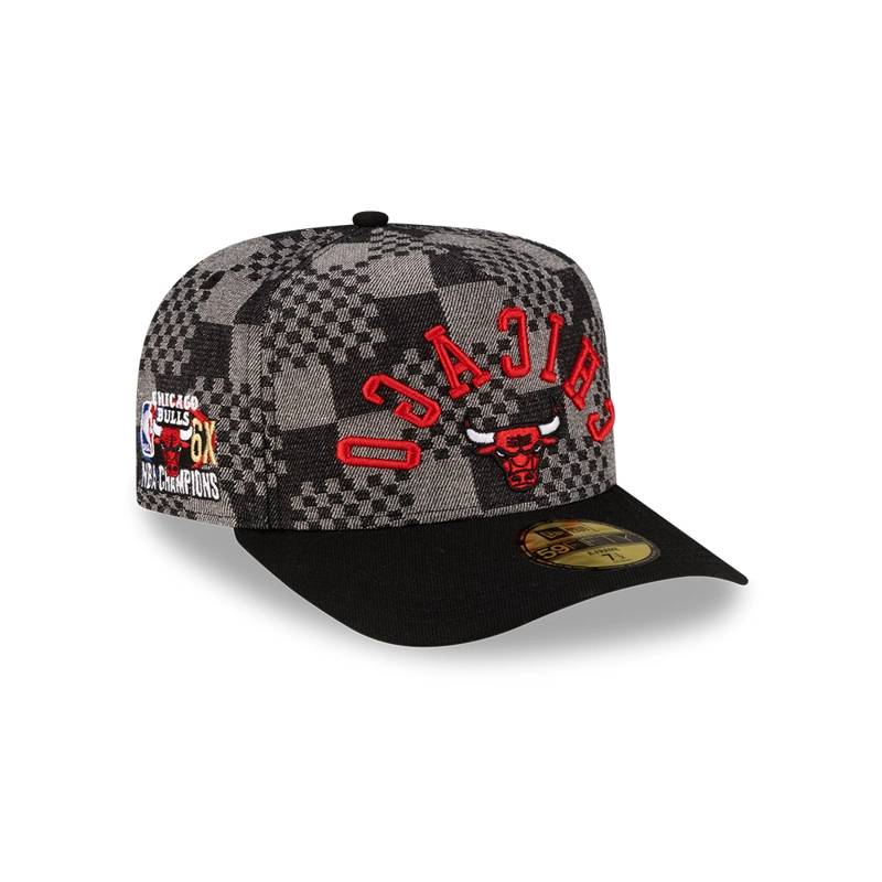 GORRA 59FIFTY NBA CHICAGO BULLS NBA PAST NEGRO - 1