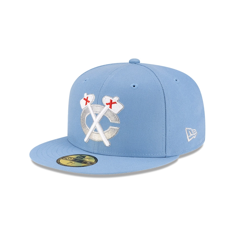 GORRA 59FIFTY NHL CHICAGO BLACKHAWKS REFRESH CELESTE - 1