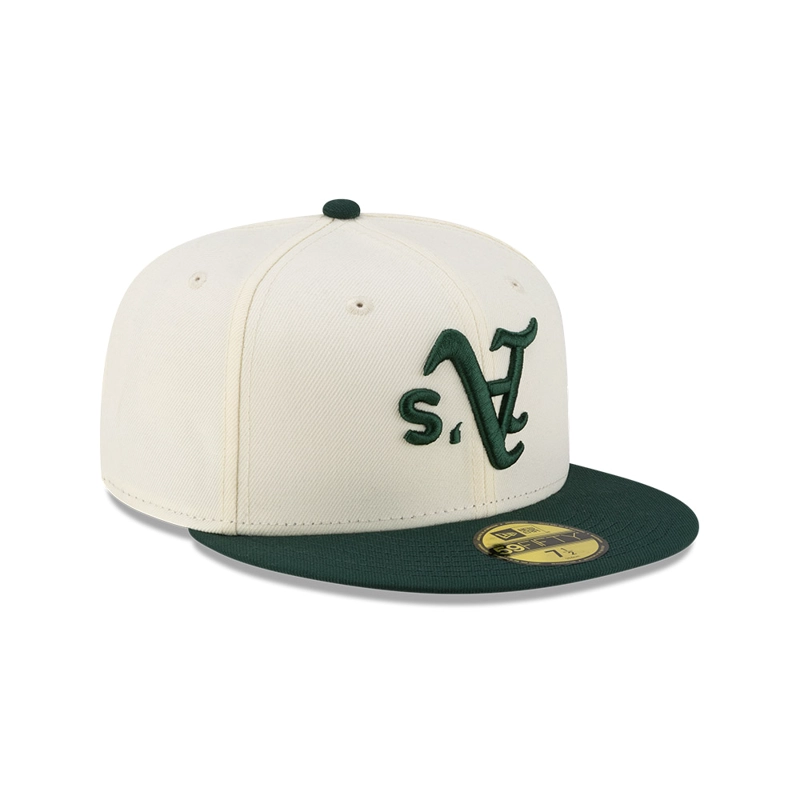 GORRA 59FIFTY MLB OAKLAND ATHLETICS UPSIDE DOWN BLANCO - 2