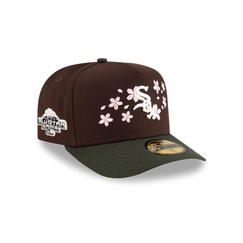 GORRA 59FIFTY MLB CHICAGO WHITE SOX CHERRY BLOSSOM MARRON - 1