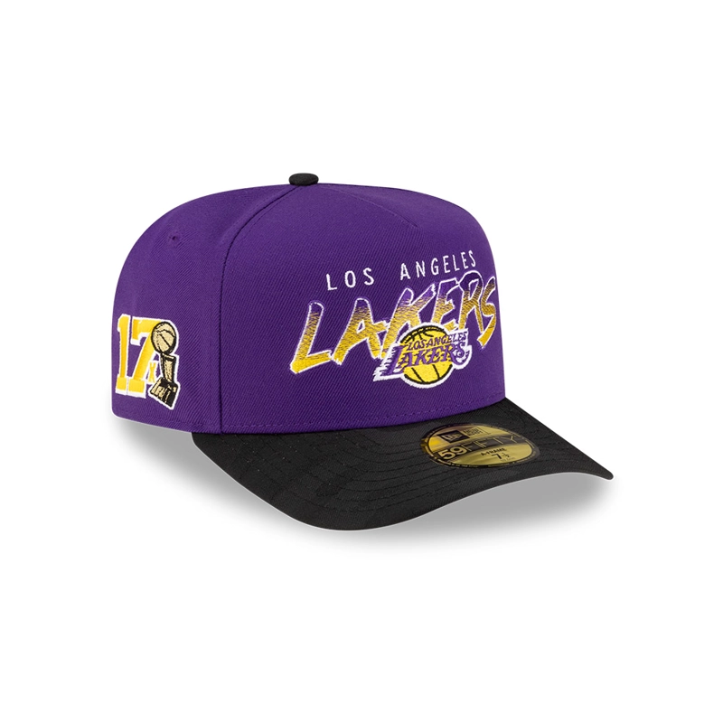 GORRA 59FIFTY NBA LOS ANGELES LAKERS NBA PAST PURPURA - 1