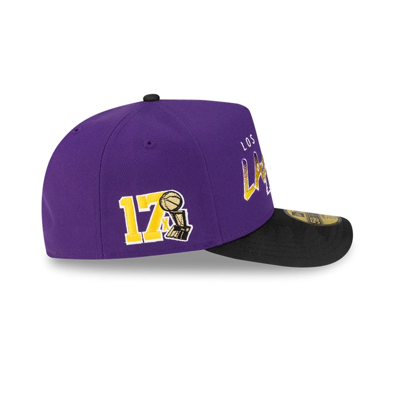 GORRA 59FIFTY NBA LOS ANGELES LAKERS NBA PAST PURPURA - 4