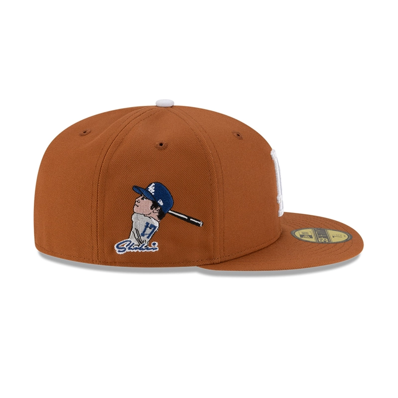 GORRA 59FIFTY MLB LOS ANGELES DODGERS SHOHEI OHTANI MARRON - 5