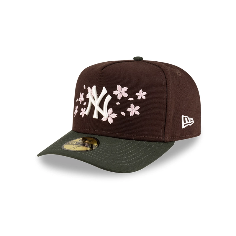 GORRA 59FIFTY MLB NEW YORK YANKEES CHERRY BLOSSOM MARRON - 2