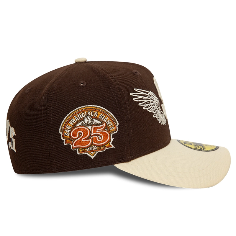 GORRA 59FIFTY MLB SAN FRANCISCO GIANTS TEAM WINGS MARRON - 4