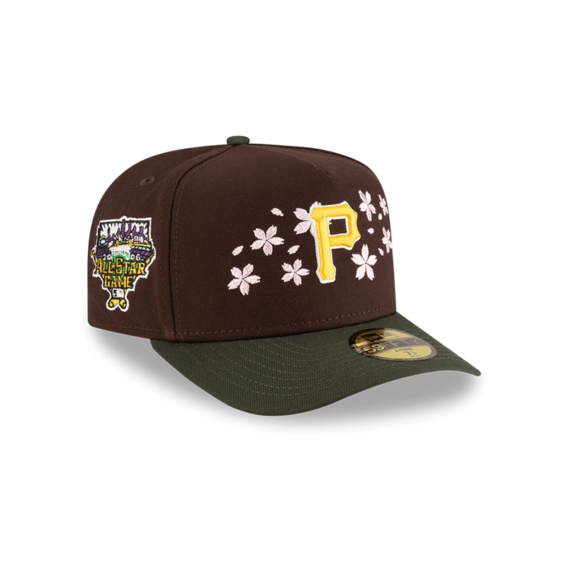 GORRA 59FIFTY MLB PITTSBURGH PIRATES CHERRY BLOSSOM MARRON - 1