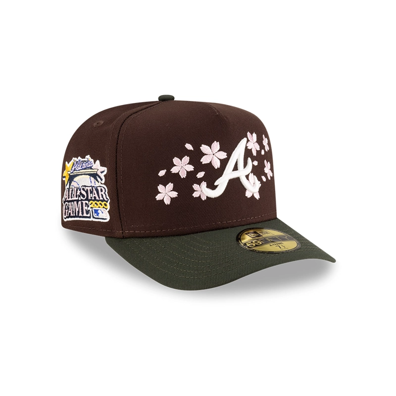 GORRA 59FIFTY MLB ATLANTA BRAVES CHERRY BLOSSOM MARRON - 1