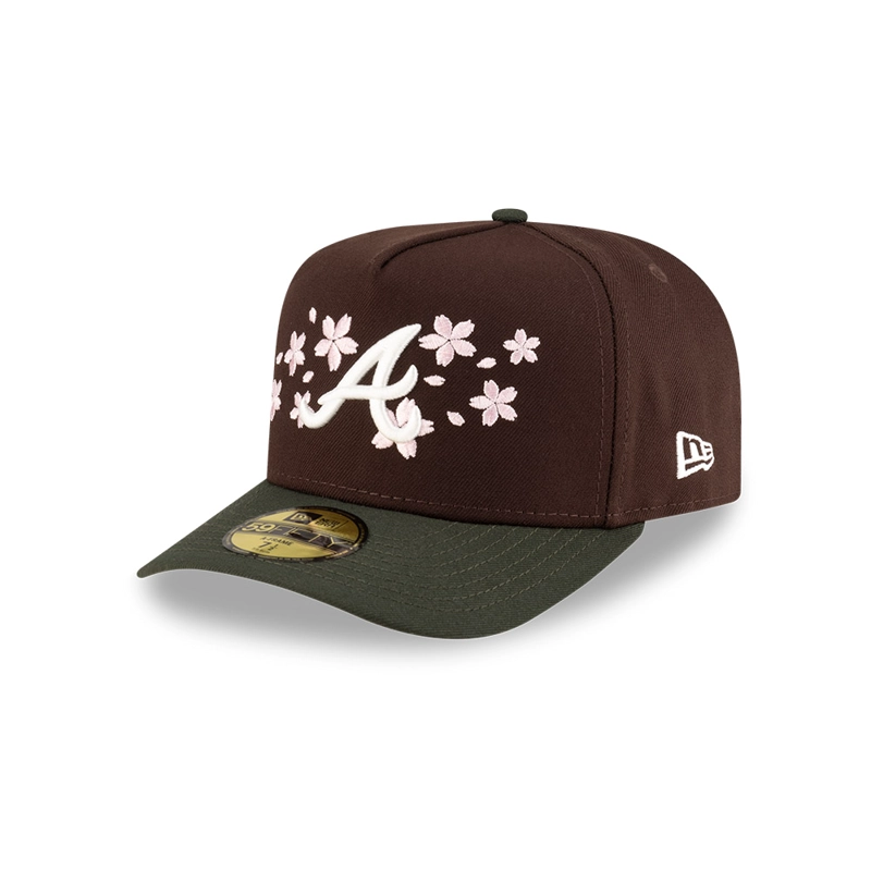 GORRA 59FIFTY MLB ATLANTA BRAVES CHERRY BLOSSOM MARRON - 2