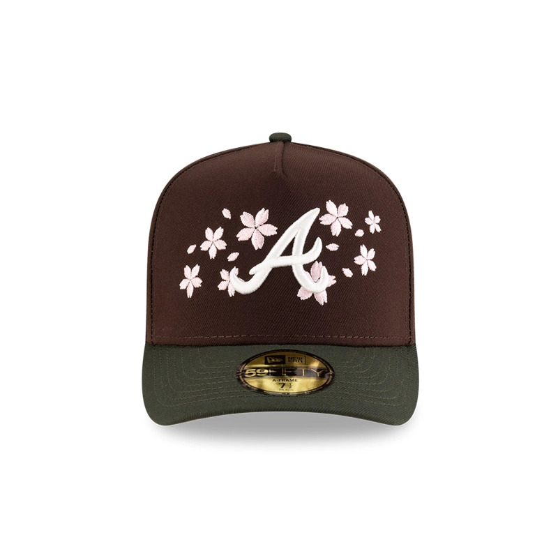 GORRA 59FIFTY MLB ATLANTA BRAVES CHERRY BLOSSOM MARRON - 3