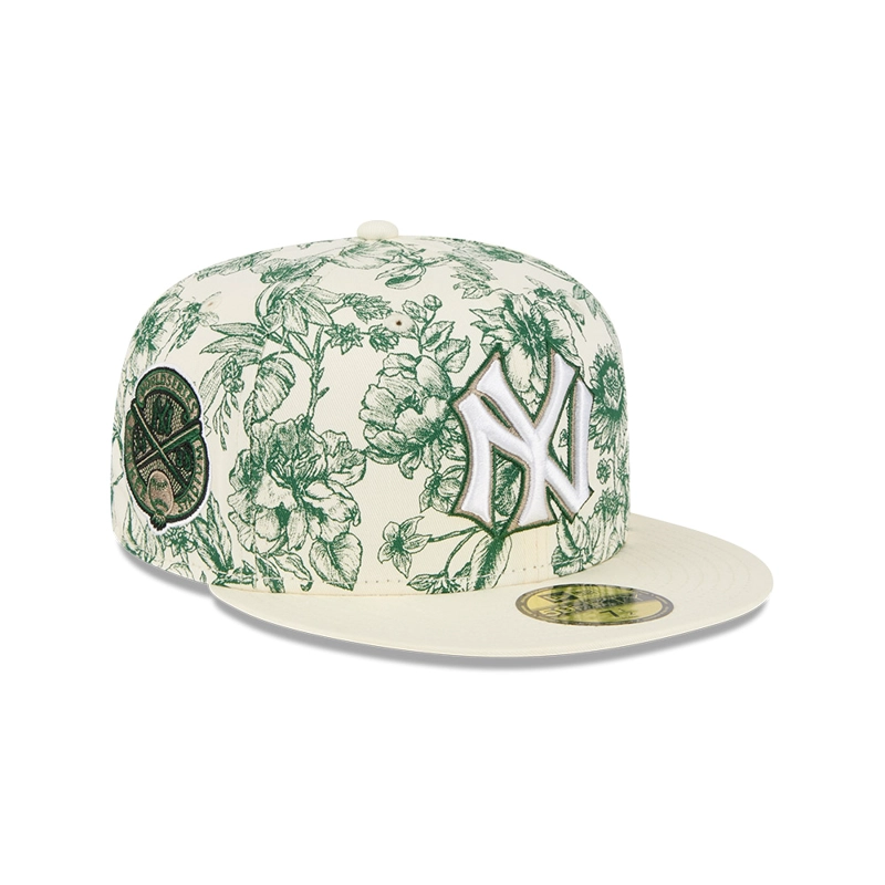 GORRA 59FIFTY MLB NY YANKEES SPRING FLORAL 59FIFTY BLANCO - 1
