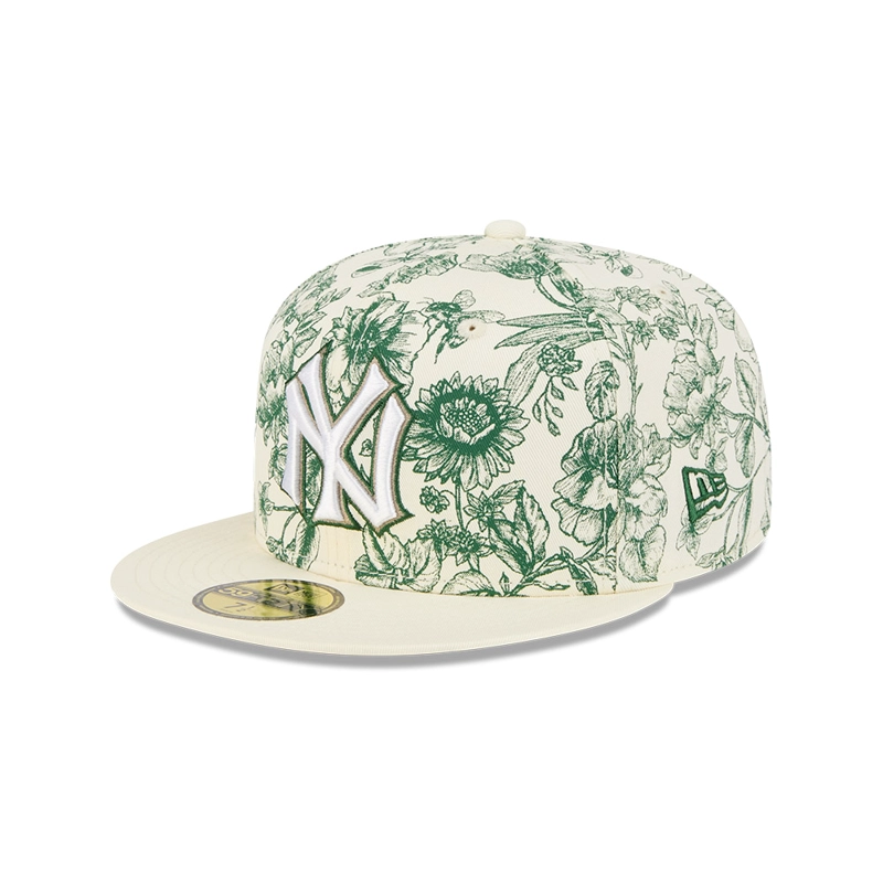 GORRA 59FIFTY MLB NY YANKEES SPRING FLORAL 59FIFTY BLANCO - 2