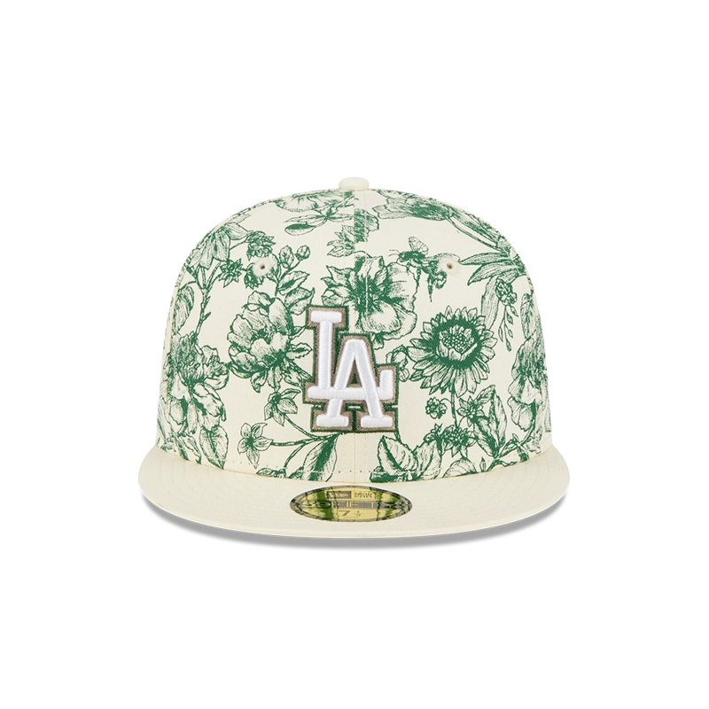 GORRA 59FIFTY MLB LA DODGERS SPRING FLORAL 59FIFTY BLANCO - 3