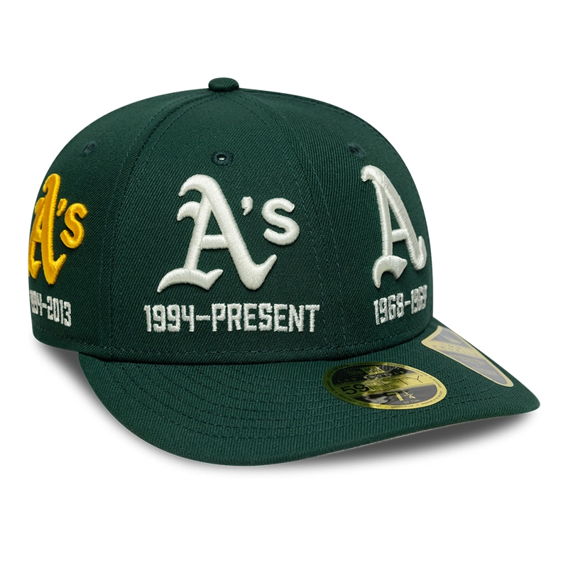 GORRA 59FIFTY MLB OAKLAND ATHLETICS VERDE - 1
