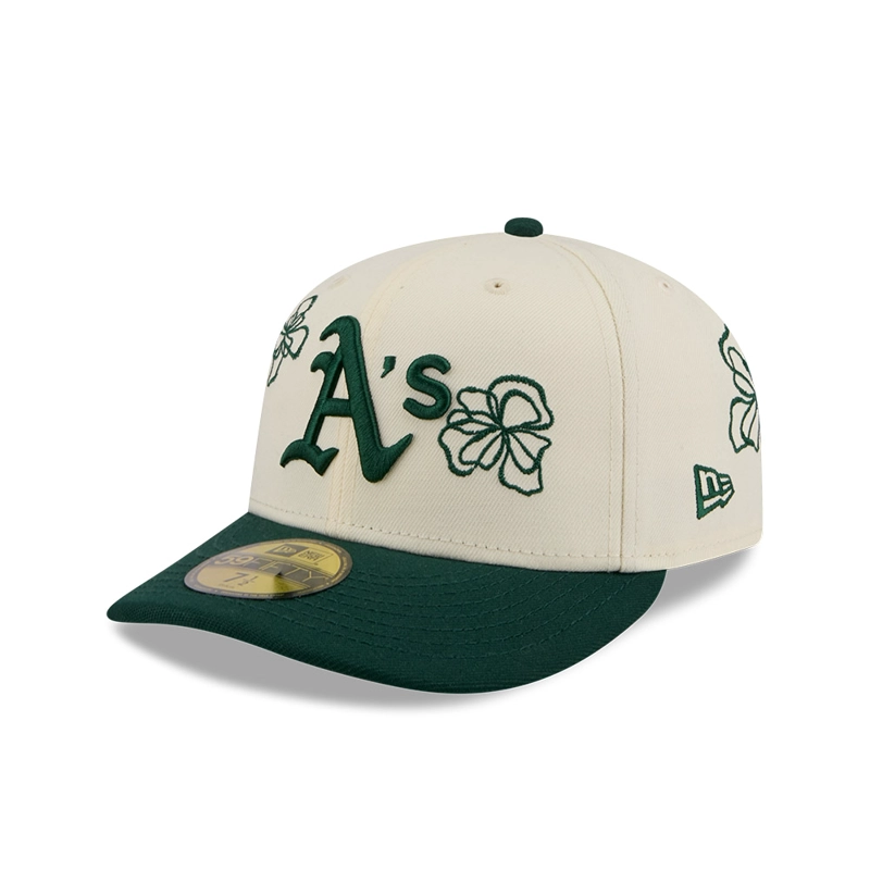 GORRA 59FIFTY MLB OAKLAND ATHLETICS SCRIBBLE FLOWER VERDE - 1