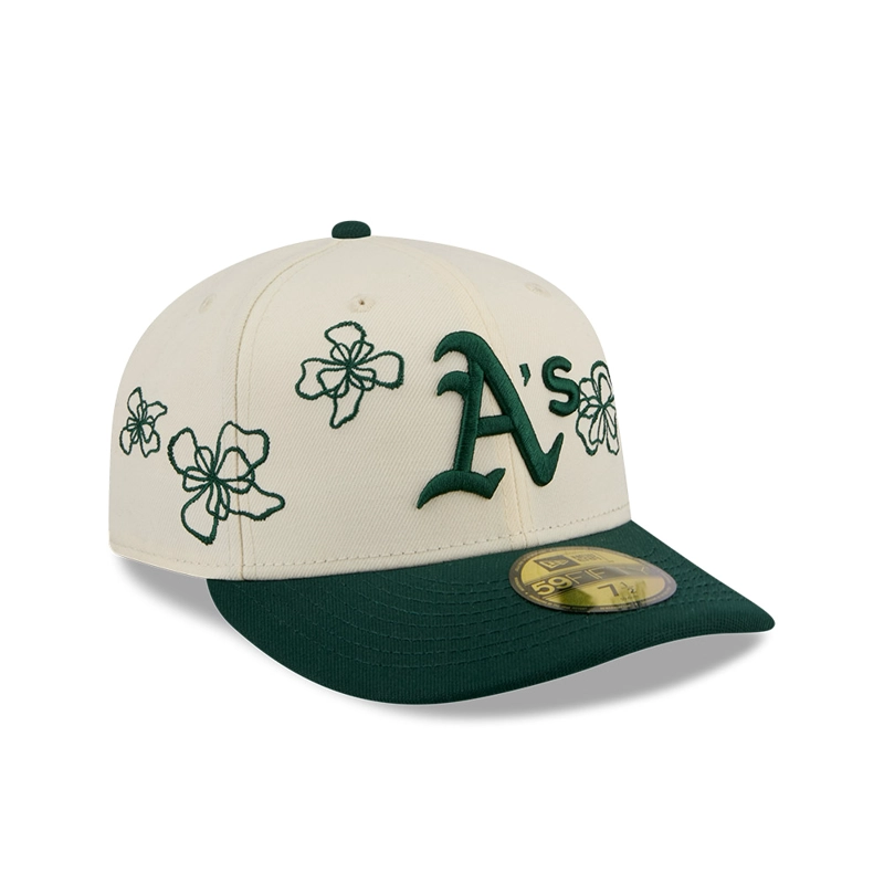 GORRA 59FIFTY MLB OAKLAND ATHLETICS SCRIBBLE FLOWER VERDE - 2