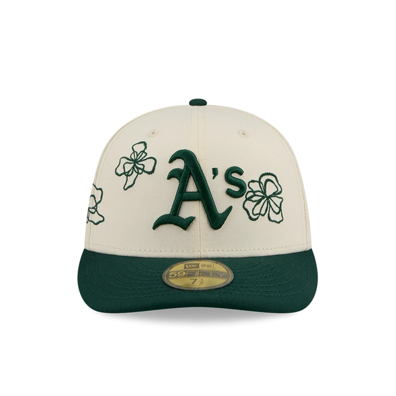 GORRA 59FIFTY MLB OAKLAND ATHLETICS SCRIBBLE FLOWER VERDE - 3