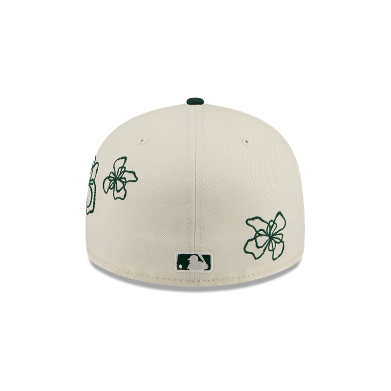 GORRA 59FIFTY MLB OAKLAND ATHLETICS SCRIBBLE FLOWER VERDE - 6