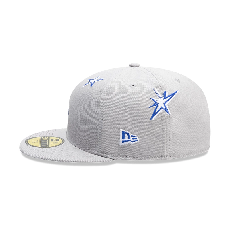 GORRA 59FIFTY MLB LOS ANGELES DODGERS MLB SCRIBBLE GRIS - 4